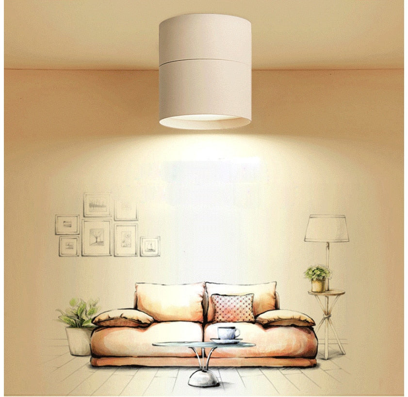 LED Downlight Ceiling Spot lights for Living Lamp 7w 12w 15w Ceiling Lighting For Kitchen Bathroom light Surface mounted