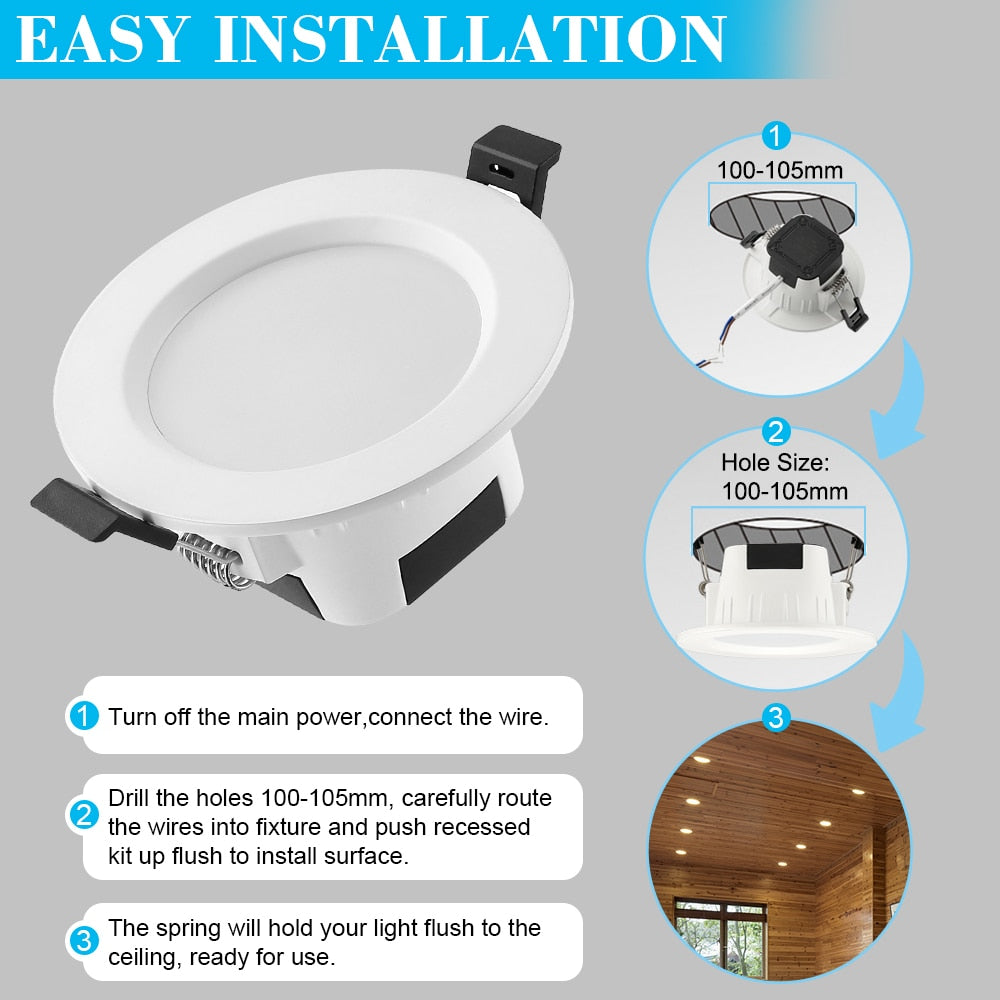 LED 10X 9W 5W RGB Warm Cool White 5in1 LED Ceiling Lamp DownLight WIFI/Bluetooth Spotlight APP/Music Remote Controller Timer Dimmer