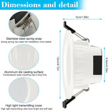 RGB Warm Cool White 5in1 LED Ceiling Lamp DownLight 6W 9W 5W 15W WIFI/Bluetooth Spotlights APP/Music Controller Timer Dimmer