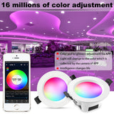 RGB Warm Cool White 5in1 LED Ceiling Lamp DownLight 6W 9W 5W 15W WIFI/Bluetooth Spotlights APP/Music Controller Timer Dimmer