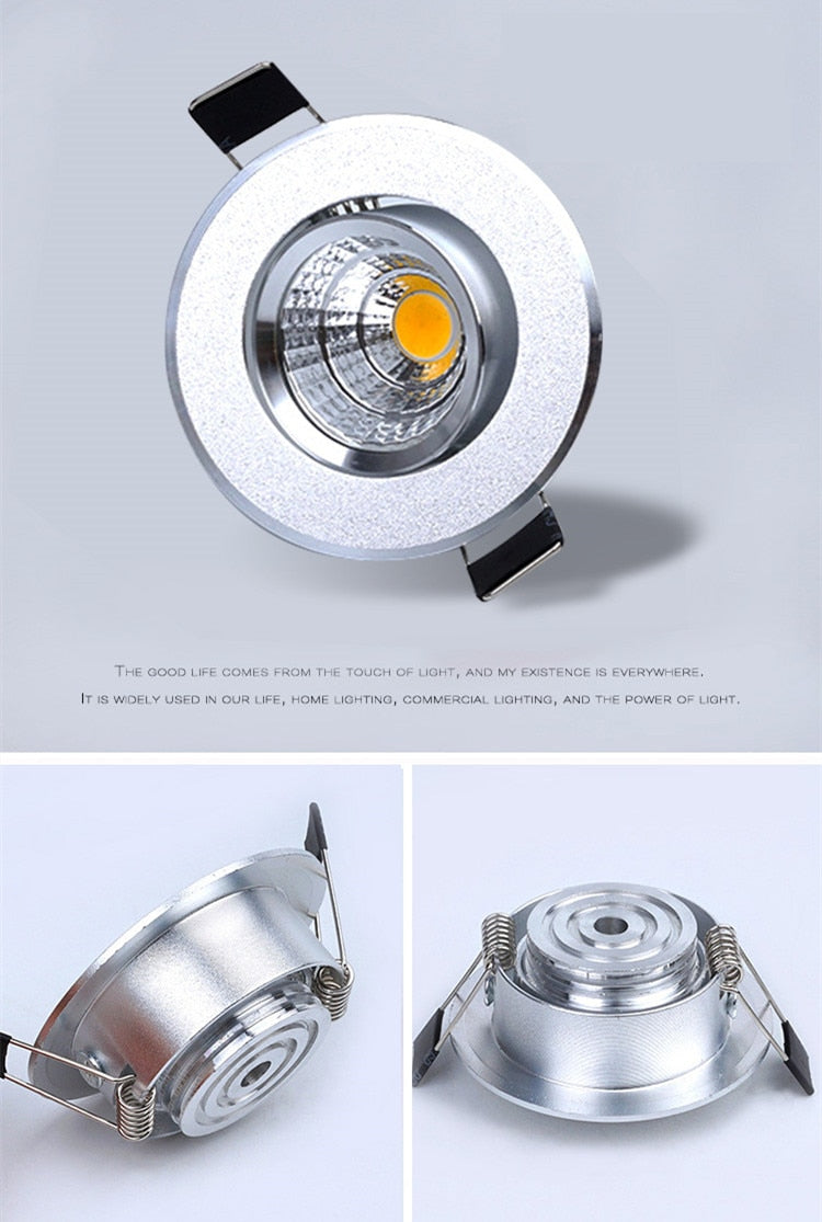 RGB Led downlight light COB 5W 110V 220V Ceiling Spot Light AC/DC12V Decoration Ceiling Lamp recessed Lights Indoor Lighting