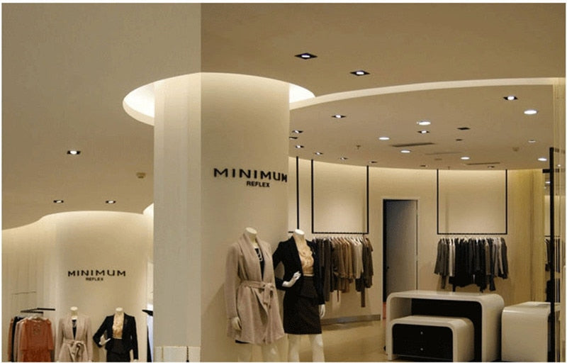 Dimmable Square LED COB Spotlights Ceiling lamp AC85-265V 7W 10W 12W 14W 20W 24W recessed Downlights LED Panel light indoor lighting