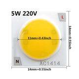 LED Downlight 10pcs a lot Ceramics Base LED COB Chip 3w 5w 7w 9w 12w 15w 20w 30w 50w AC220V LED Diode For Spotlight Downlight DIY Repair Parts