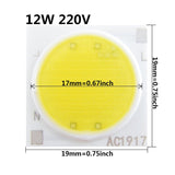 LED Downlight 10pcs a lot Ceramics Base LED COB Chip 3w 5w 7w 9w 12w 15w 20w 30w 50w AC220V LED Diode For Spotlight Downlight DIY Repair Parts