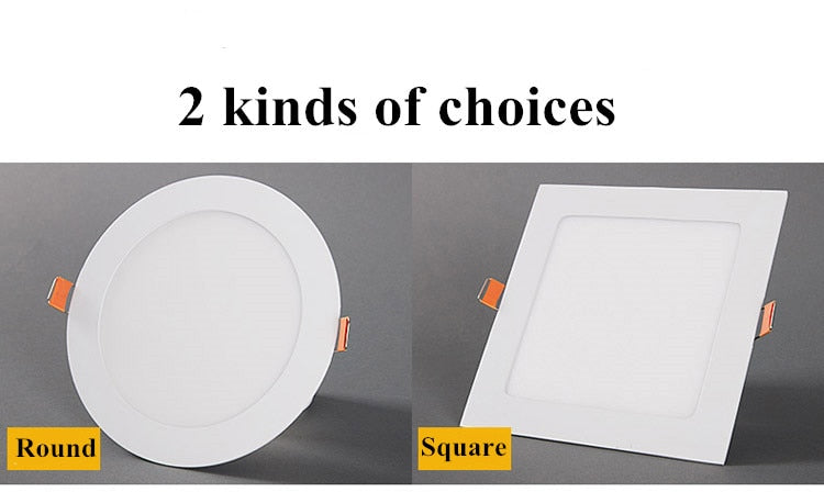 LED Panel Light 1pcs 3W 6W 9W 12W 15W 18W 25W Recessed Ceiling LED Downlight Indoor Spot Light AC110V 220V Driver Incl
