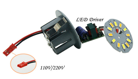 220V 110V LED Downlight Lamp Integrated Light Cup 3W 5W 6W LED Ampoule Spot Light Round Ceiling Recessed Umbrella LED Corn Bulb