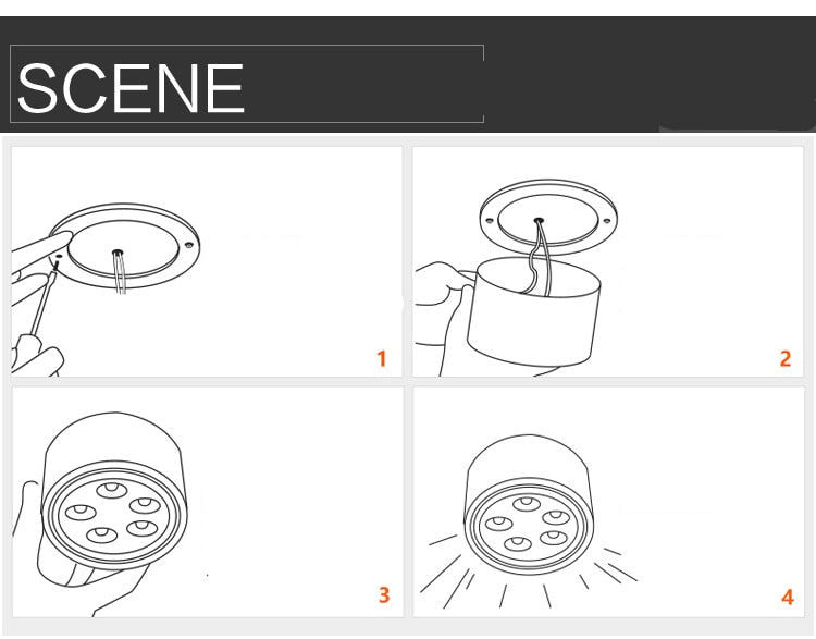 Dimmable 1pcs 6W 10W 14W 18W 24W led spot downlight High Power LED Ceiling Spot Light Kitchen Bathroom LED Downlights AC85-265V