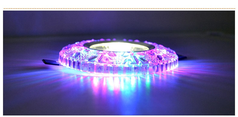 LED Colorful downlight Christmas light 3W 5W 7W 9W 110V 220V ceiling downlight rainbow RGB lamp ceiling spot light Magic color