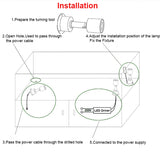 Recessed Led Mini Downlights 3W AC90-260V DC12V 360 Degree Rotating Spot Lighting LED Ceiling Down Lamp Indoor Lighting