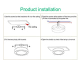Surface Mounted LED downlight 5W 7W 9W 12W 15W 20W Ceiling Lamps Ultra Thin led spot lights 220V 110V Ceiling Fixtures Lighting