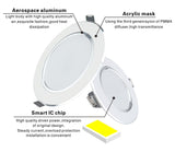 Led Downlight 5W 9W 12W 15W 18W 220V Ceiling Light Recessed Down light Round Led Panel Light Cold Warm white LED Spot light