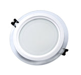 LED Panel Glass Square Downlight Dimmable Super Bright  round Ceiling Recessed Panel Lights LED Spot Light Bulb AC110V 220V