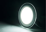LED Panel Glass Square Downlight Dimmable Super Bright  round Ceiling Recessed Panel Lights LED Spot Light Bulb AC110V 220V