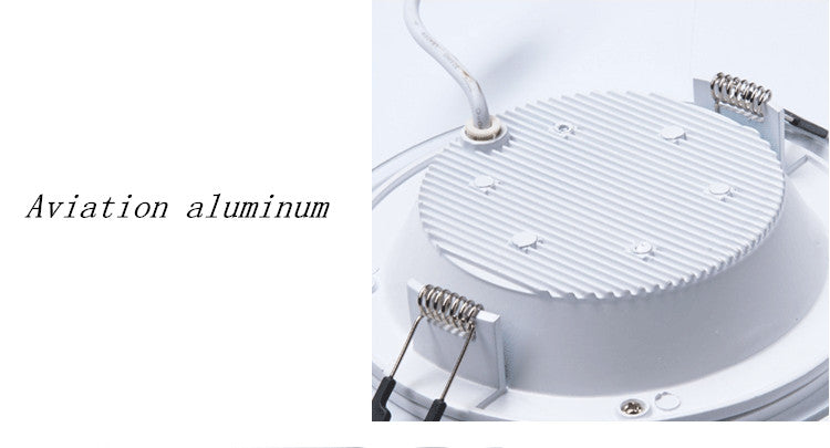 LED Panel Glass Square Downlight Dimmable Super Bright  round Ceiling Recessed Panel Lights LED Spot Light Bulb AC110V 220V