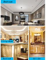 LED Panel Glass Square Downlight Dimmable Super Bright  round Ceiling Recessed Panel Lights LED Spot Light Bulb AC110V 220V