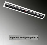 Dimmable LED Downlight Spot Light Indoor Recessed Lighting Linear bar Laser Blade Ceiling Line Lamp 2W/4W/10W/20W/30W