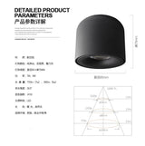 LED wall mounted downlight ceiling cob Nordic spotlights living room Corridor Home Round Scandinavian Spotlight Villa COB lamp