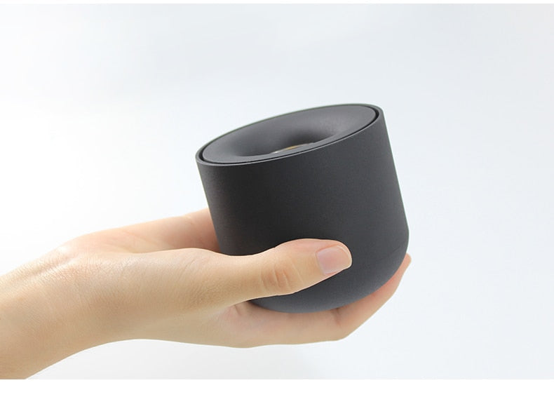 LED wall mounted downlight ceiling cob Nordic spotlights living room Corridor Home Round Scandinavian Spotlight Villa COB lamp