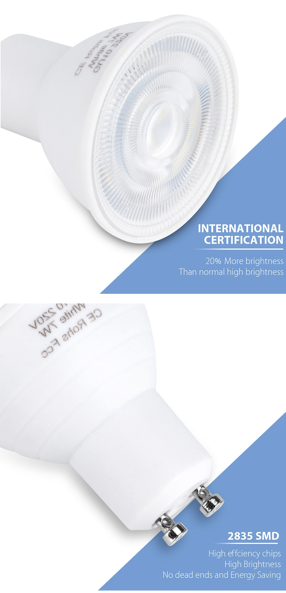 LED Corn Bulb MR16 10PCS GU10 Spotlight 220V Focos LED Bulb 5W 7W Ampoule LED Lamp GU5.3 Spot Light Energy Saving 2835 SMD