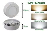 High brightness 6W 12W 18W 24W Round/Square LED panel light surface mounted downlight lighting LED ceiling down lamp AC85-265V