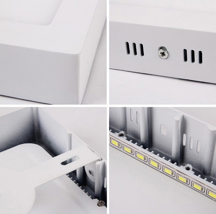 High brightness 6W 12W 18W 24W Round/Square LED panel light surface mounted downlight lighting LED ceiling down lamp AC85-265V