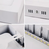 High brightness 6W 12W 18W 24W Round/Square LED panel light surface mounted downlight lighting LED ceiling down lamp AC85-265V