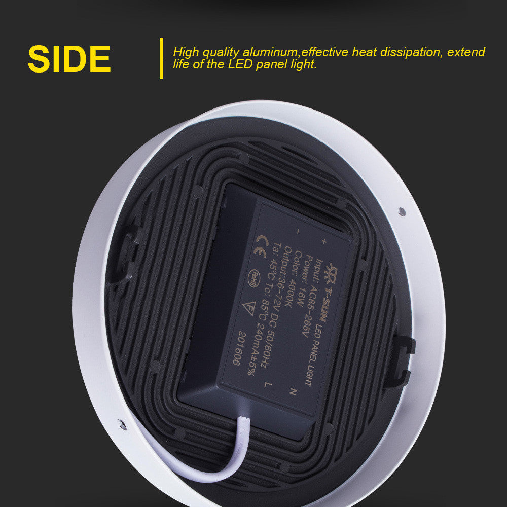 T-SUNRISE Ultra-thin LED Panel Downlight Panel Light Round Square LED Ceiling Recessed Surface Mounted LED lamp 8W/16W/24W/32W