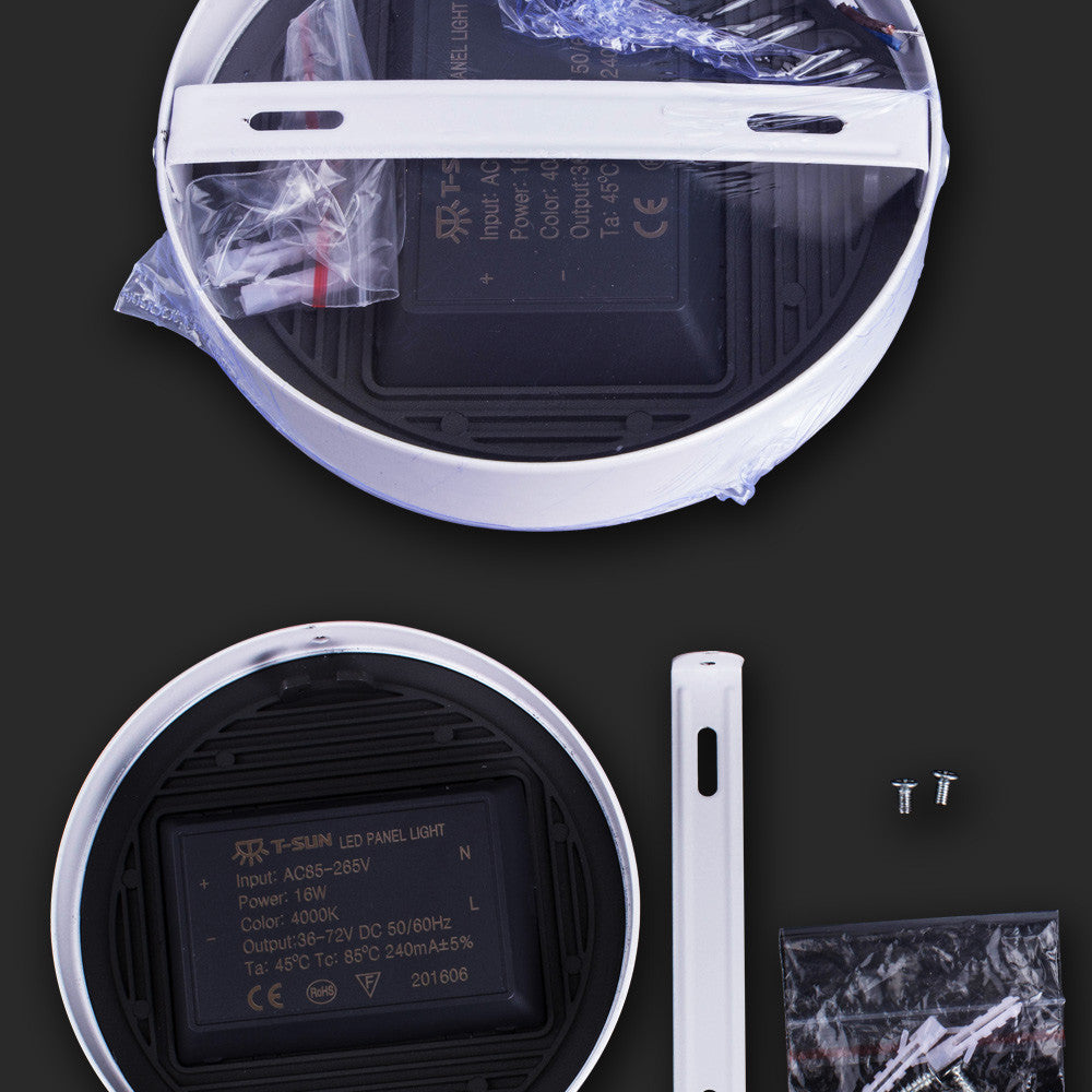 T-SUNRISE Ultra-thin LED Panel Downlight Panel Light Round Square LED Ceiling Recessed Surface Mounted LED lamp 8W/16W/24W/32W