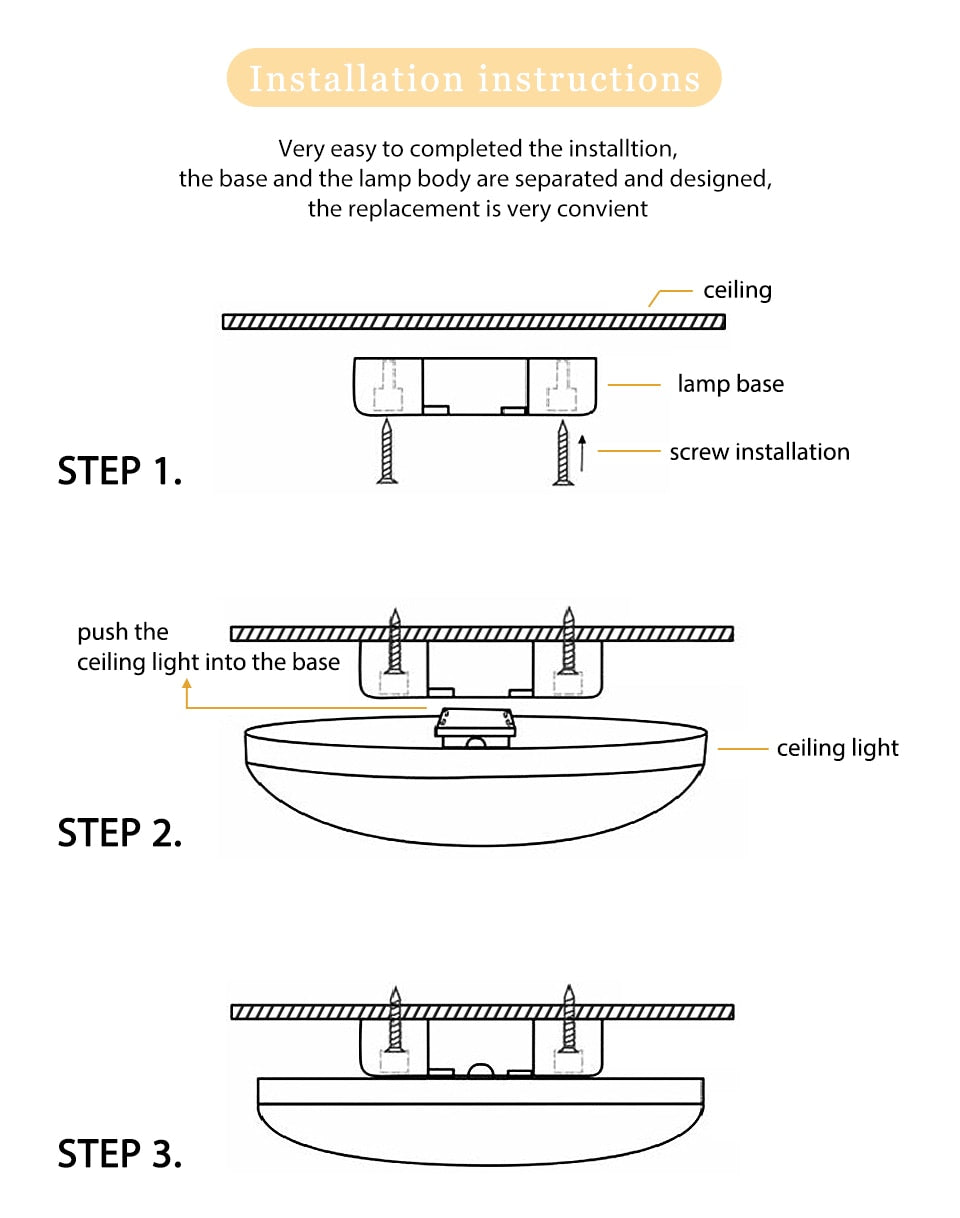 High brightness LED Circular Panel Light 6W 9W 13W 18W 24W Surface Mounted led ceiling light AC 85-265V lampada led lamp