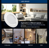 Led Downlight 3W 5W 7W 9W 12W 15W LED Ceiling Round Recessed Lamp 6Pcs 220V 230V LED Spot Light For Bathroom Kitchen