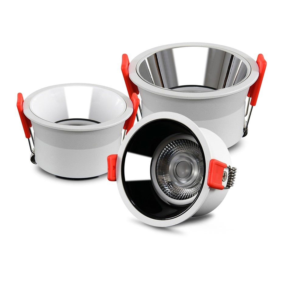 No Glare Led downlight Recessed In Led Ceiling Downlight Spot Led Lamp Dimmable 7W 15W 18W AC110V 220V For Indoor Room Stores