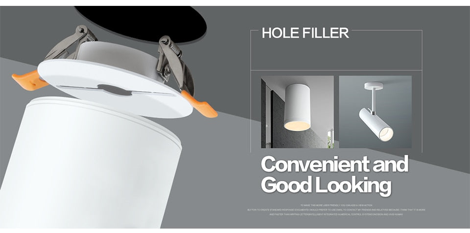 Aisilan Ceiling Mounted Downlight Plasterboard Hole Filling Device