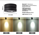 Foldable embedded LED Downlight 3W 5W 7W LED Ceiling downlight 360 degree rotatable built in COB Spot light Recessed led lamp