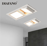 Square Recessed LED Downlights 7W Single/Double COB LED Ceiling Spot Lights Background Lamps AC85~265V Indoor LED Spot Light