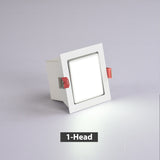 Square Recessed LED Downlights 7W Single/Double COB LED Ceiling Spot Lights Background Lamps AC85~265V Indoor LED Spot Light
