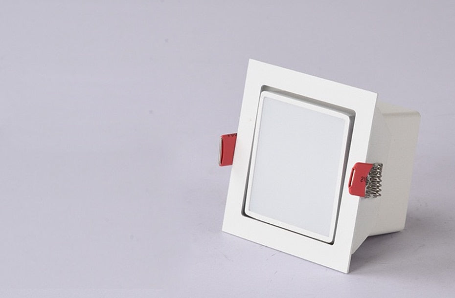 Square Recessed LED Downlights 7W Single/Double COB LED Ceiling Spot Lights Background Lamps AC85~265V Indoor LED Spot Light