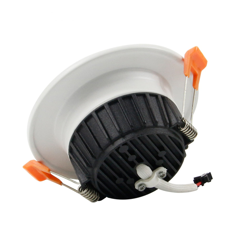 DBF Super Bright 5730 SMD LED Downlight Dimmable 7W 10W 12W Ceiling Lamp with AC 110V 220V LED Transformer for Living room