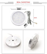 LED cabinet light with switch mini spotlight kitchen closet ultra-thin 12V small downlight decoration 3/4/6/8PCS spot AC110/220V