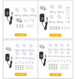 LED cabinet light with switch mini spotlight kitchen closet ultra-thin 12V small downlight decoration 3/4/6/8PCS spot AC110/220V