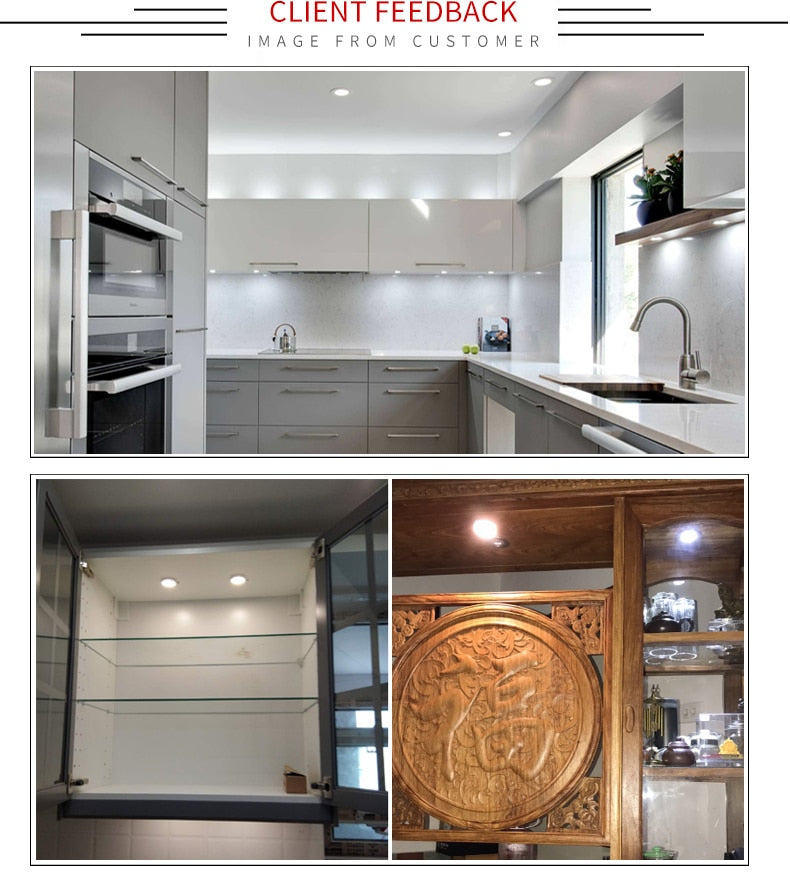 LED cabinet light with switch mini spotlight kitchen closet ultra-thin 12V small downlight decoration 3/4/6/8PCS spot AC110/220V