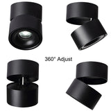LED Downlight 1Pcs 12W Rail Track Fixture COB 10W Surface Mounted Downlight 7W Ceiling Light For Shop Stores Home Decorating