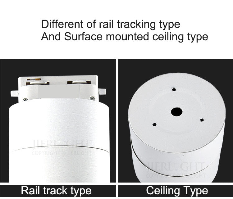 LED Downlight 1Pcs 12W Rail Track Fixture COB 10W Surface Mounted Downlight 7W Ceiling Light For Shop Stores Home Decorating