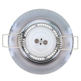 Nickel Chrome White Black Round Recessed LED Ceiling Light Adjustable Frame MR16 GU10 Bulb Fixture Downlight Holder