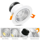 Dimmable LED Downlight AC110V 220V 5W 9W 12W Recessed Ceiling downlight LED Recessed Ceiling lamp Spot light For home lights