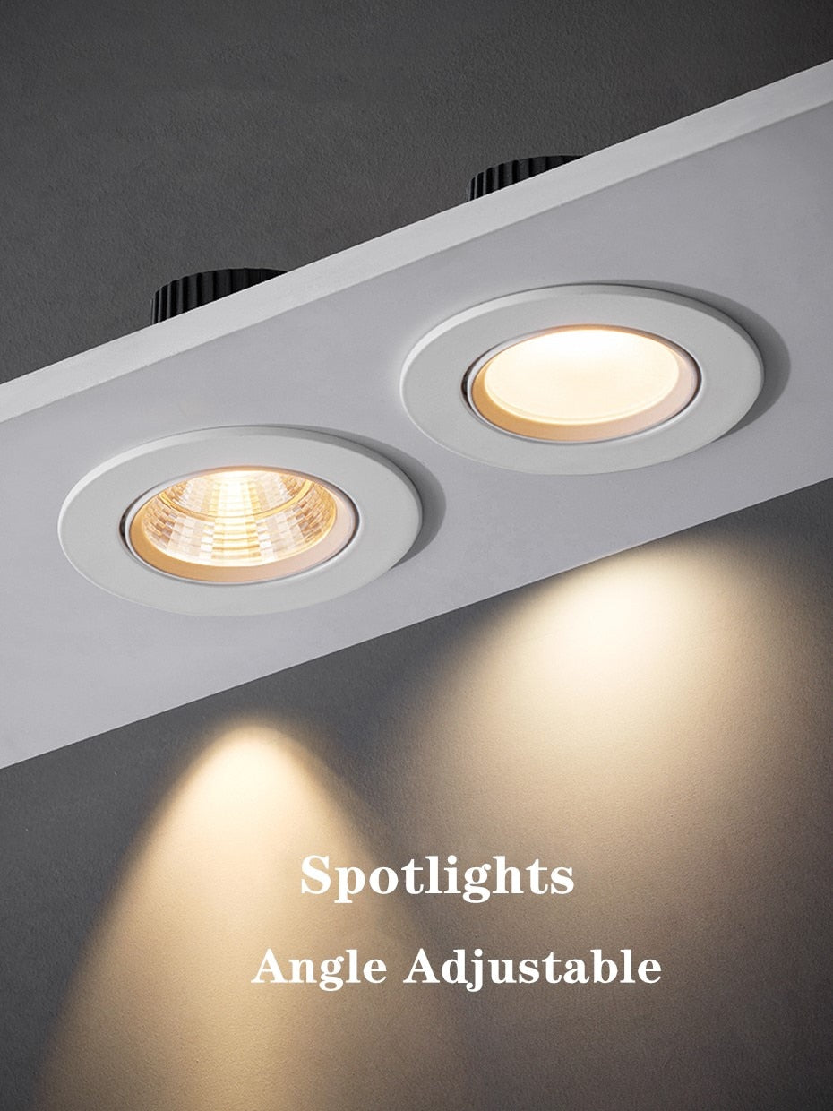 Dimmable LED Downlight AC110V 220V 5W 9W 12W Recessed Ceiling downlight LED Recessed Ceiling lamp Spot light For home lights