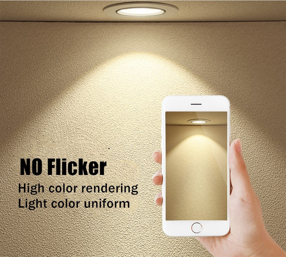 Dimmable LED Downlight AC110V 220V 5W 9W 12W Recessed Ceiling downlight LED Recessed Ceiling lamp Spot light For home lights