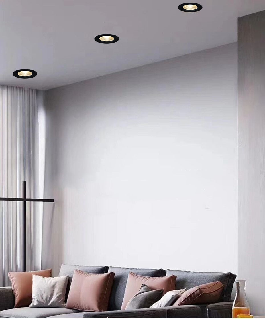 Dimmable LED Downlight AC110V 220V 5W 9W 12W Recessed Ceiling downlight LED Recessed Ceiling lamp Spot light For home lights