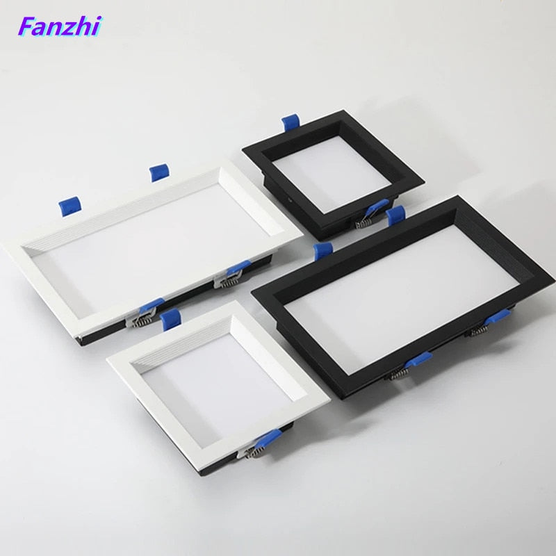 Led Panel 1pcs Dimmable Recessed led downlight 12W 18W 24w 30w Square LED Spot light led ceiling lamp AC110V 220V