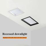 Led Panel 1pcs Dimmable Recessed led downlight 12W 18W 24w 30w Square LED Spot light led ceiling lamp AC110V 220V