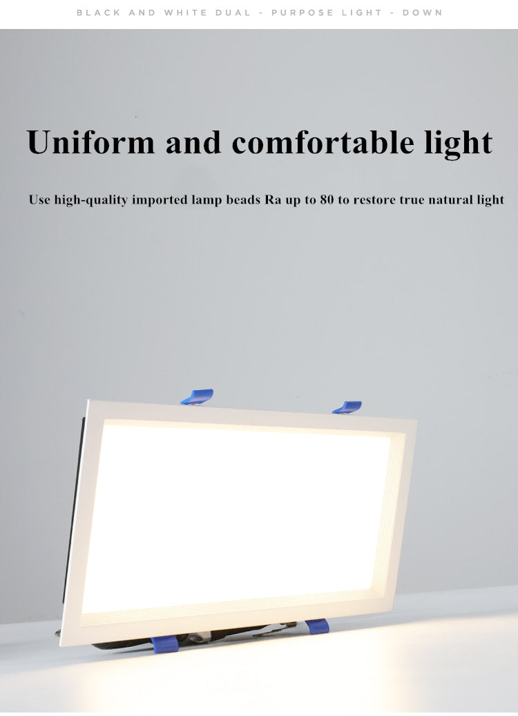 Led Panel 1pcs Dimmable Recessed led downlight 12W 18W 24w 30w Square LED Spot light led ceiling lamp AC110V 220V